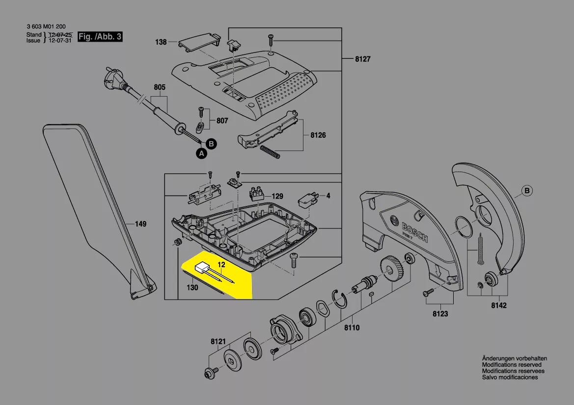 Condensateur antiparasitaire réf. 1 609 BP7 165 Bosch